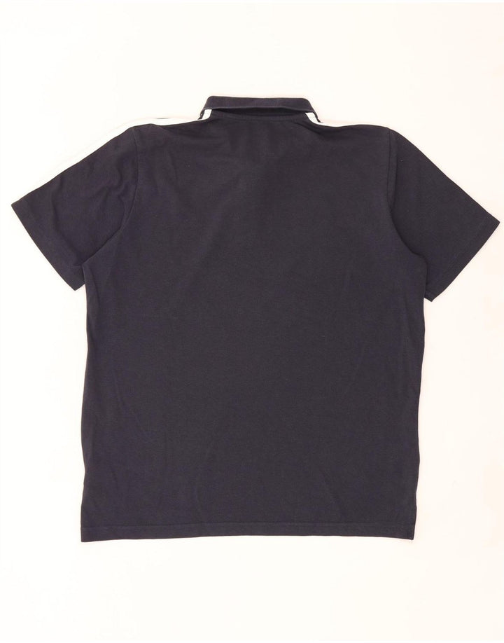Adidas Polo Homme Bleu Marine Moyen Coton