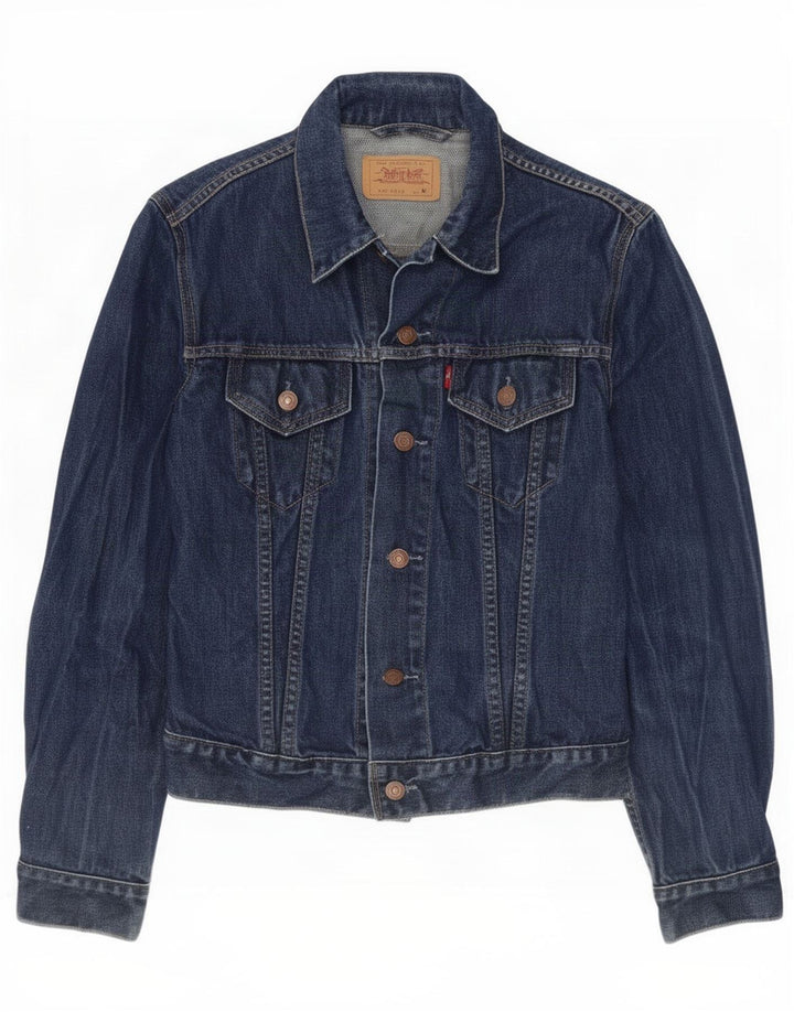 Levi's Veste en Jean Femme UK 12 Bleu Marine Moyen Coton