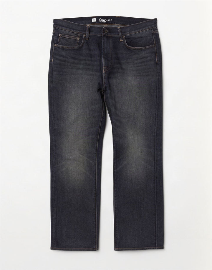 Gap Jean Droite Droite Homme W36 L32 Bleu Coton