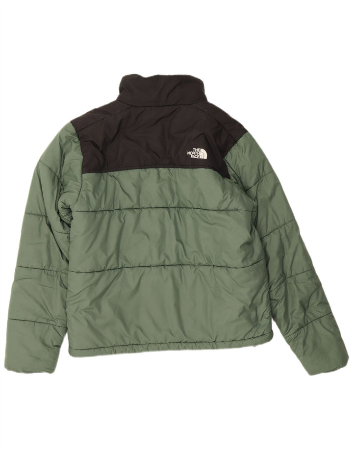 The North Face Veste matelassée pour homme UK 36 Small Vert Colorblock Polyester