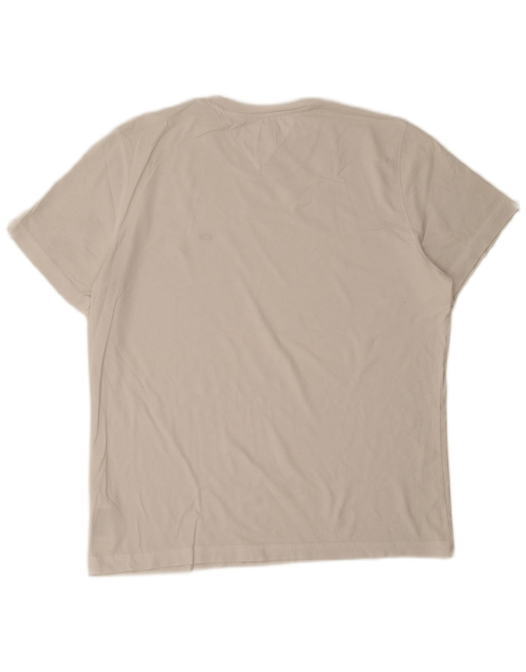 TOMMY HILFIGER T-Shirt Homme Haut Large Blanc Coton