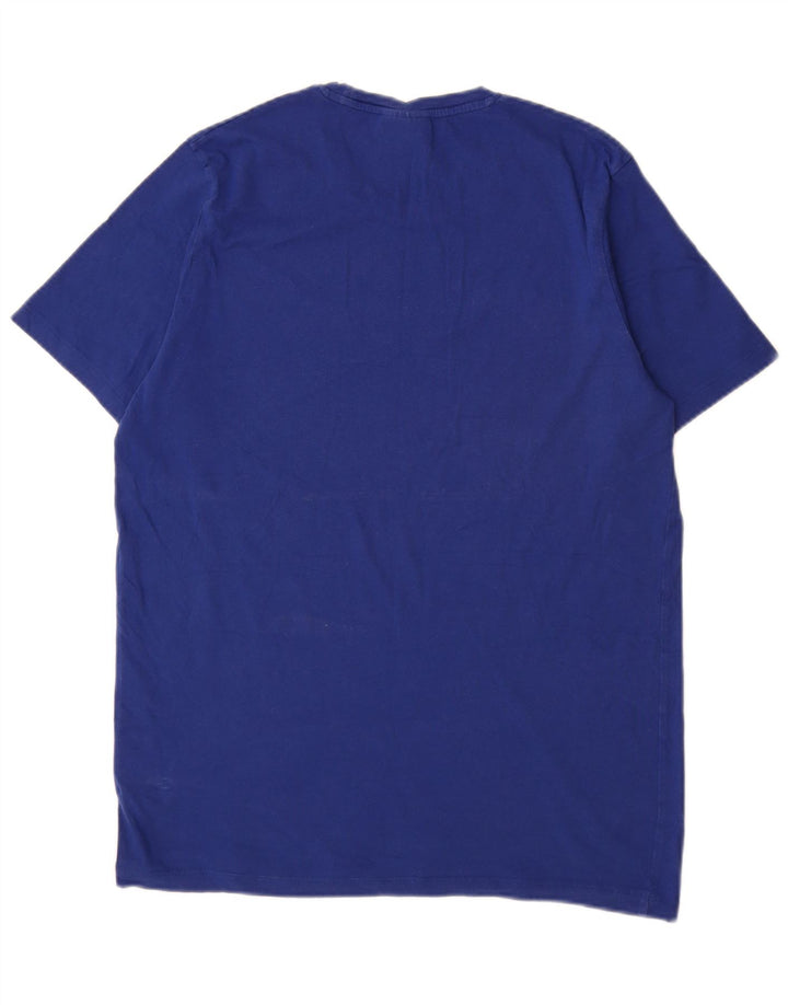 Hugo Boss Homme T-Shirt Top Large Bleu Coton