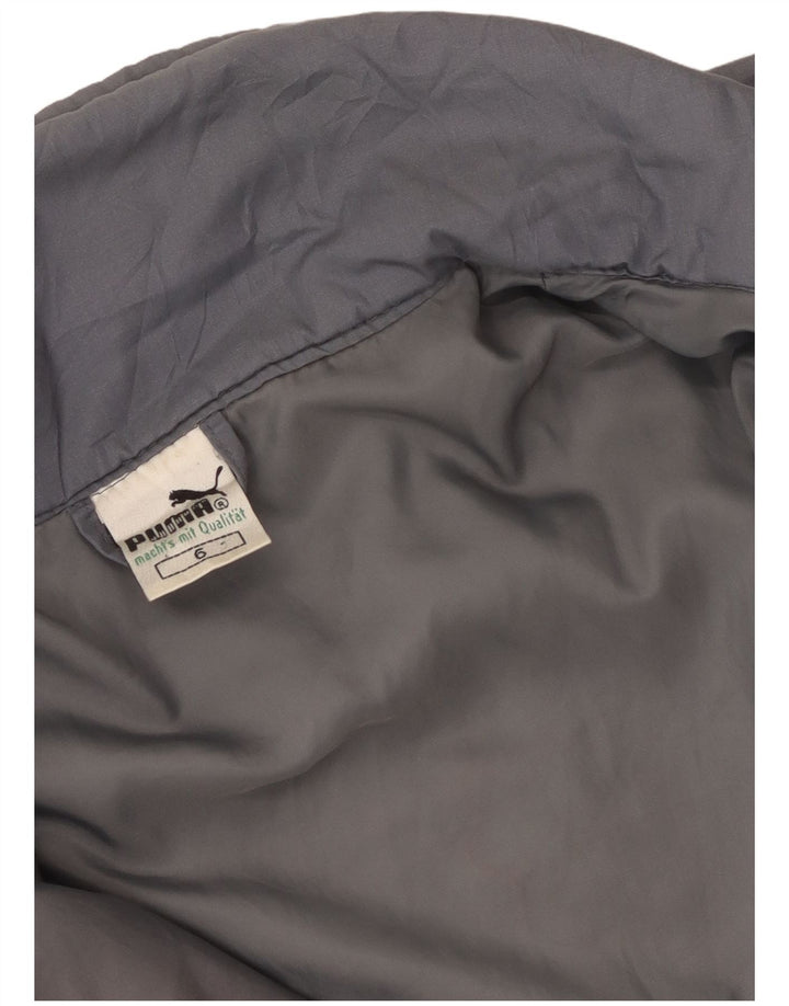 Puma Veste Bomber Homme UK 40 Large Gris Colorblock Polyester