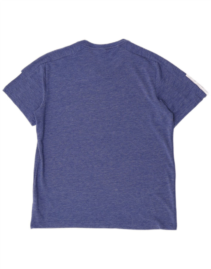 Adidas T-Shirt Homme Haut Grand Bleu Polyester