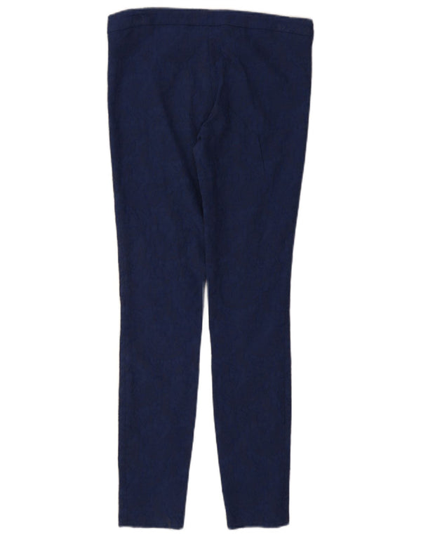 Zara Pantalon décontracté skinny pour femme Petit W26 L28 Bleu Paisley