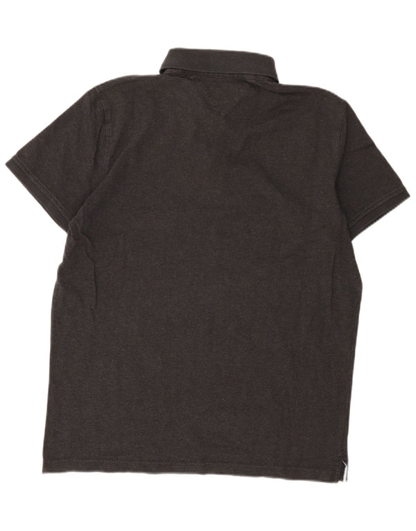 Tommy Hilfiger Polo slim fit pour homme, grand gris