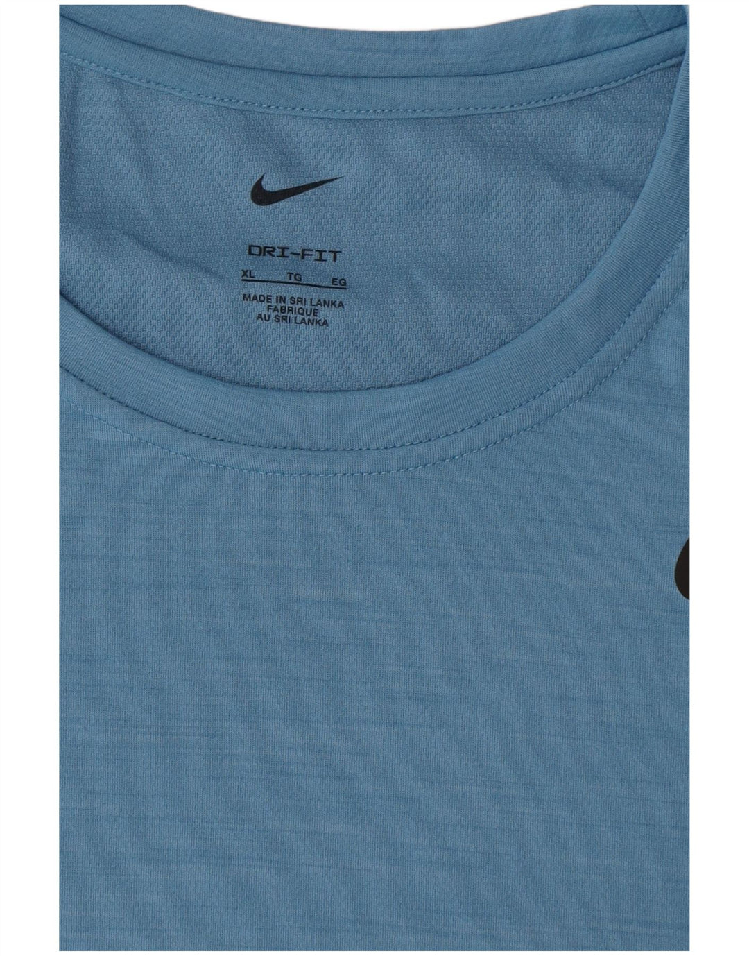 Nike Hommes Dri Fit T-Shirt Haut XL Bleu Polyester