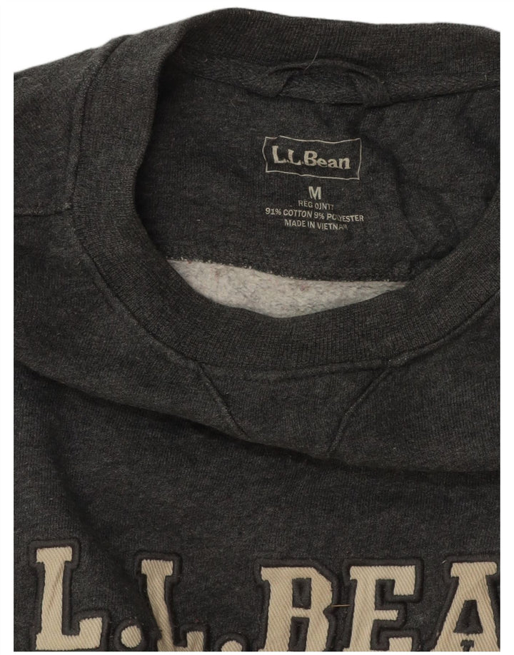 L.L.BEAN Sweat-Shirt Graphique Homme Gris Moyen Coton
