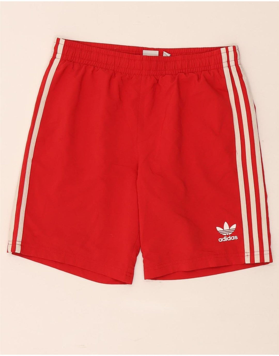 Adidas Short de Sport Garçon 13-14 Ans Rouge Polyester