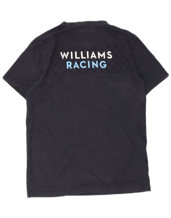 Crew Clothing T-shirt graphique pour homme en coton géométrique bleu marine moyen