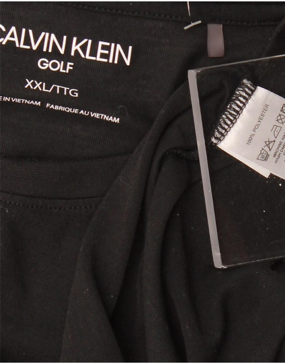 CALVIN KLEIN T-Shirt Homme Top 2XL Noir Polyester