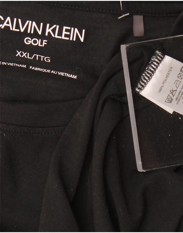 CALVIN KLEIN T-Shirt Homme Top 2XL Noir Polyester