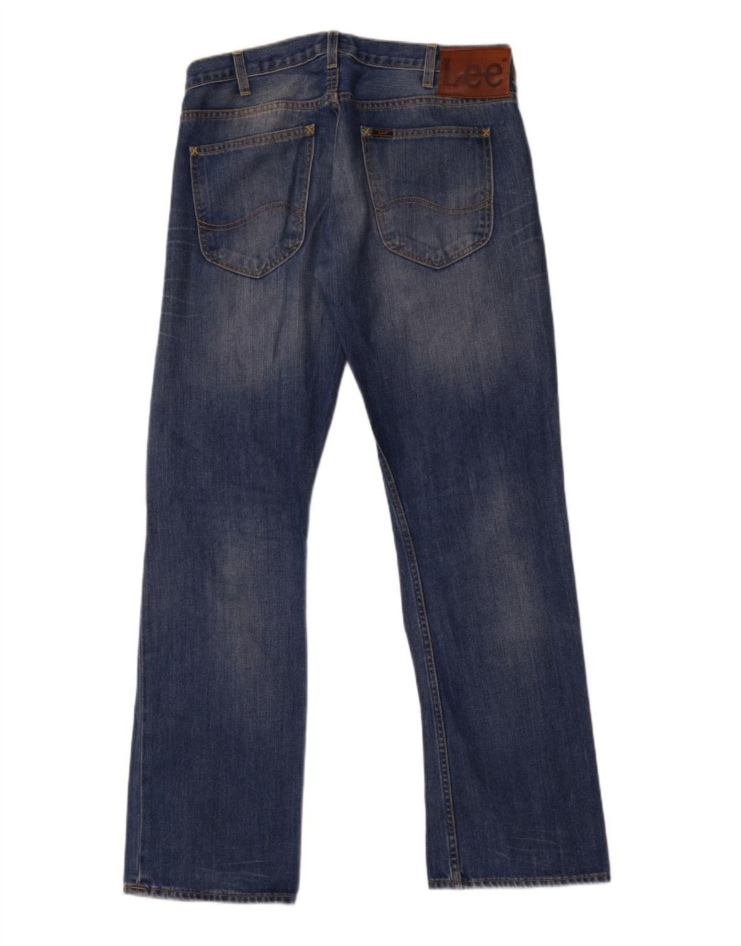 Lee Jean Droit Flint Homme W34 L34 Bleu Coton