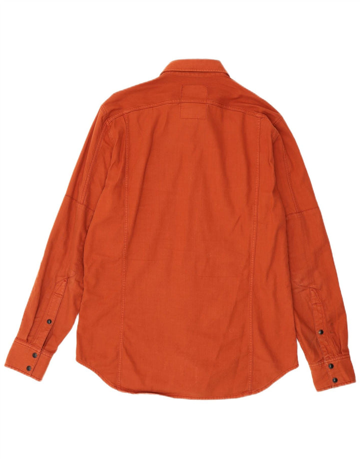 G-Star Chemise en Jean Homme Orange Moyen Coton