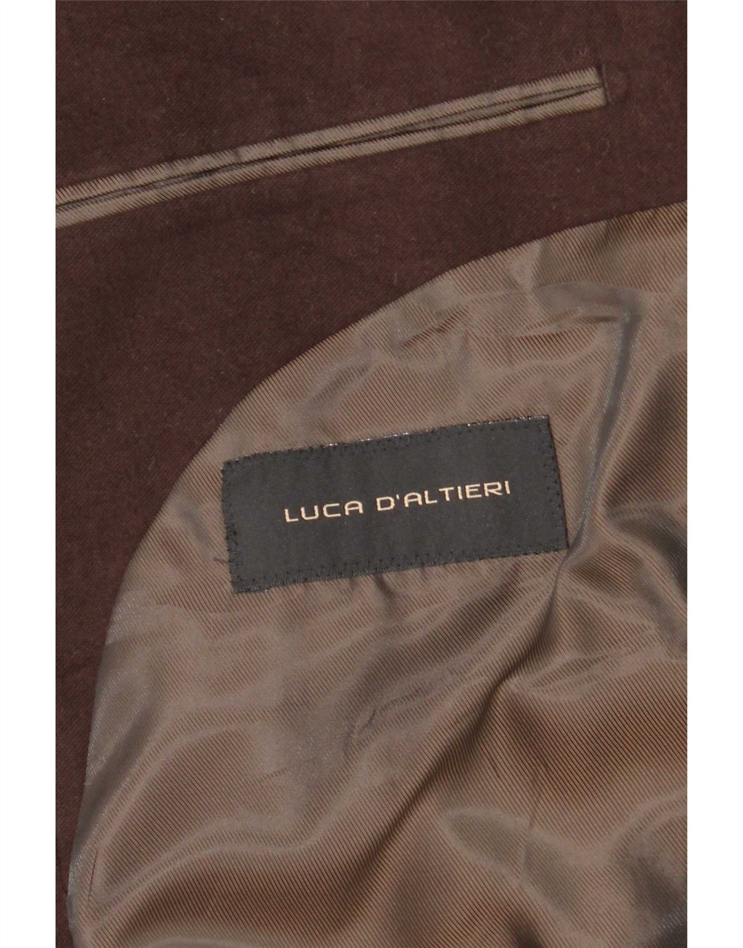 Luca D'altieri Manteau pour homme UK 38 Marron moyen
