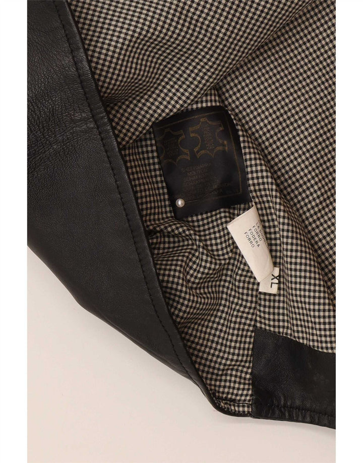 Canada Gilet en cuir pour homme XL Cuir noir
