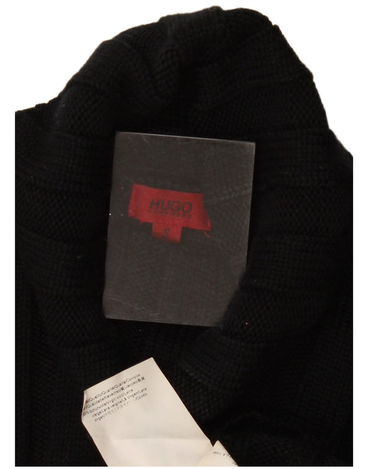 Hugo Boss Pull col roulé pour femme UK 8 Petite laine noire