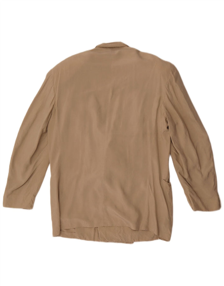 Pal Zileri Veste Blazer Croisée Homme IT 50 Grande Soie Beige