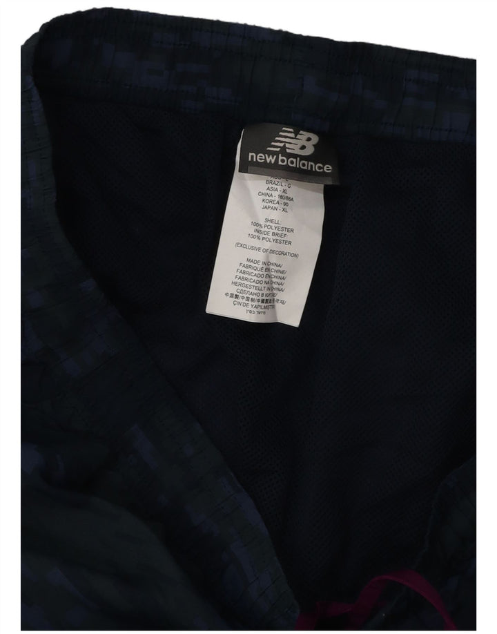 New Balance Short de bain homme grand bleu marine camouflage polyester