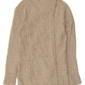 White Stuff Cardigan Long pour Femme UK 8 Petit Beige Moucheté