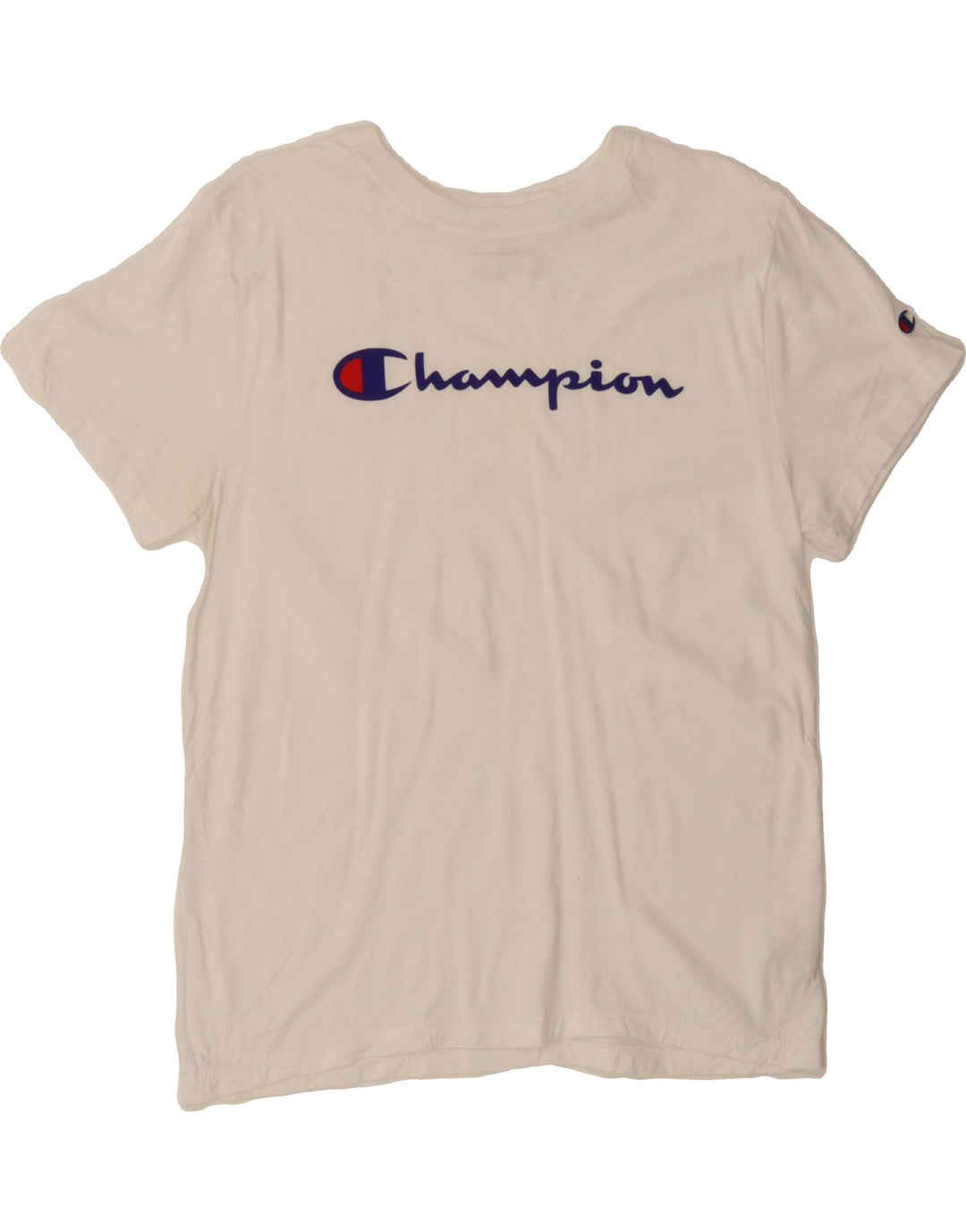 CHAMPION Womens Graphic T-Shirt Top Medium White Cotton Vintage Champion and Second-Hand Champion from Messina Hembry 