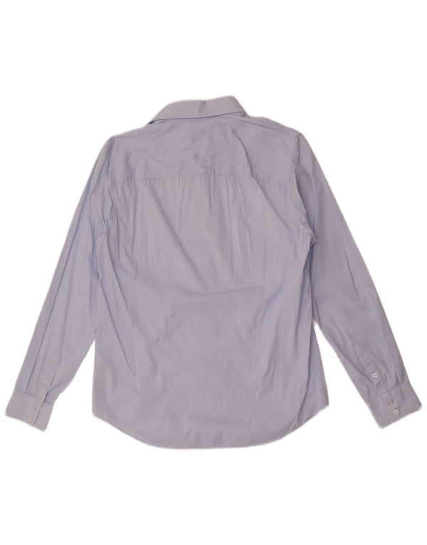 Guess Chemise Slim Fit pour Homme UK 34 Petit Bleu Coton