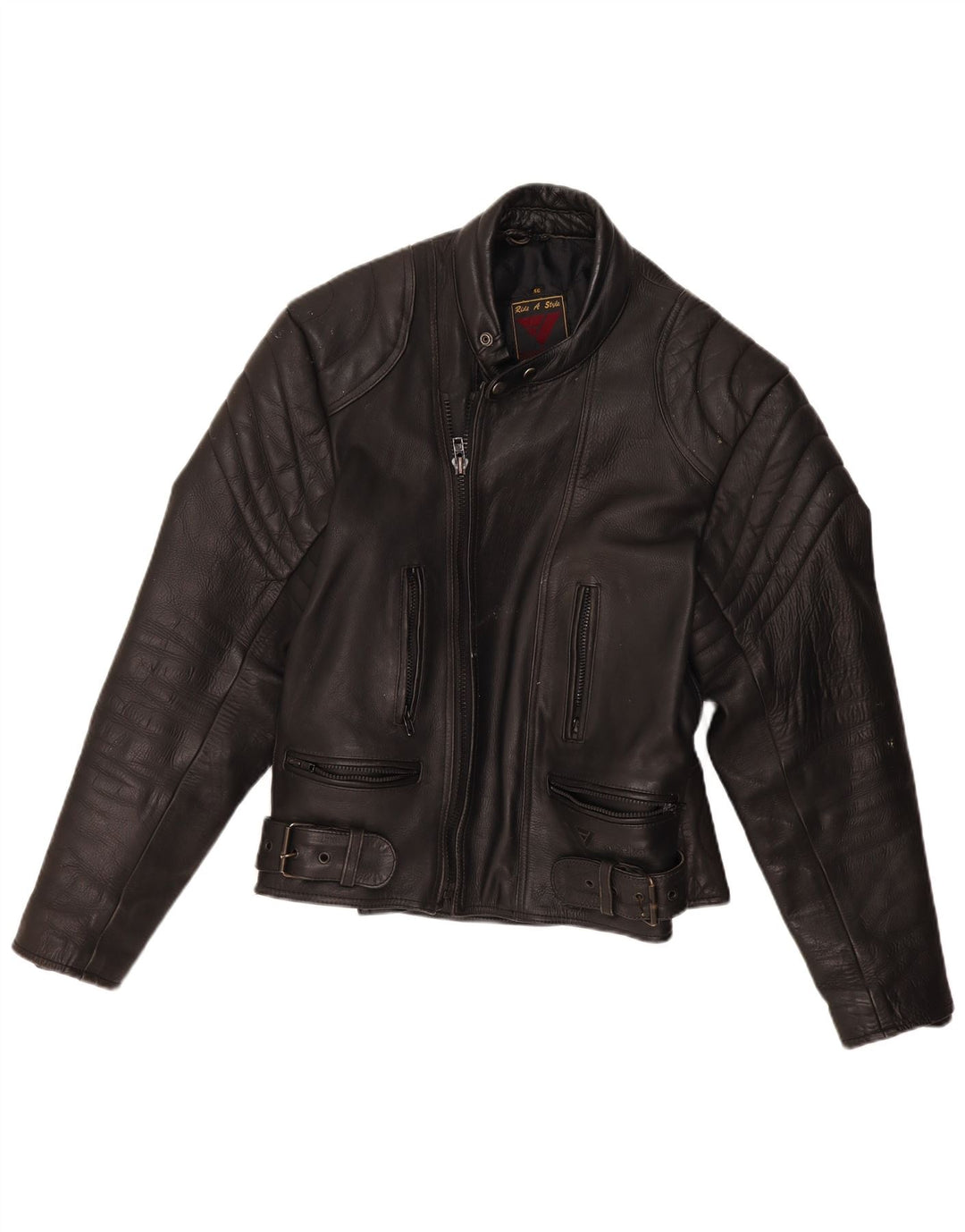 Modeka Veste de course en cuir pour homme IT 56 2XL Noir Moto