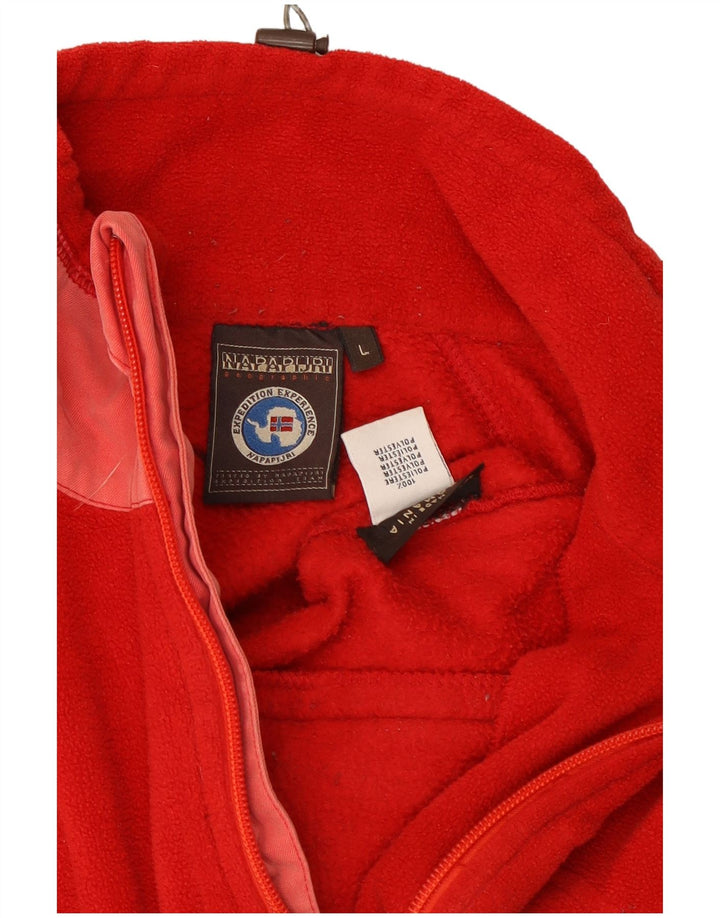 Napapijri Veste Polaire Femme UK 16 Large Rouge Polyester
