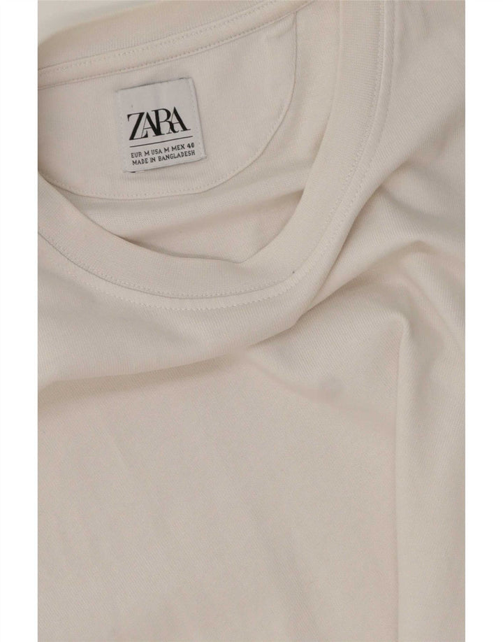 Zara Homme T-Shirt Haut Moyen Blanc