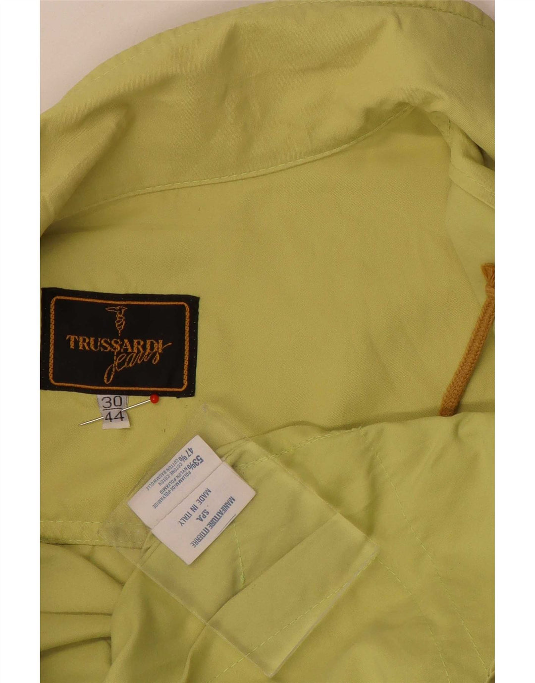 Trussardi Jeans Blouson Bomber Oversize IT 44 Femme Vert Moyen Polyamide