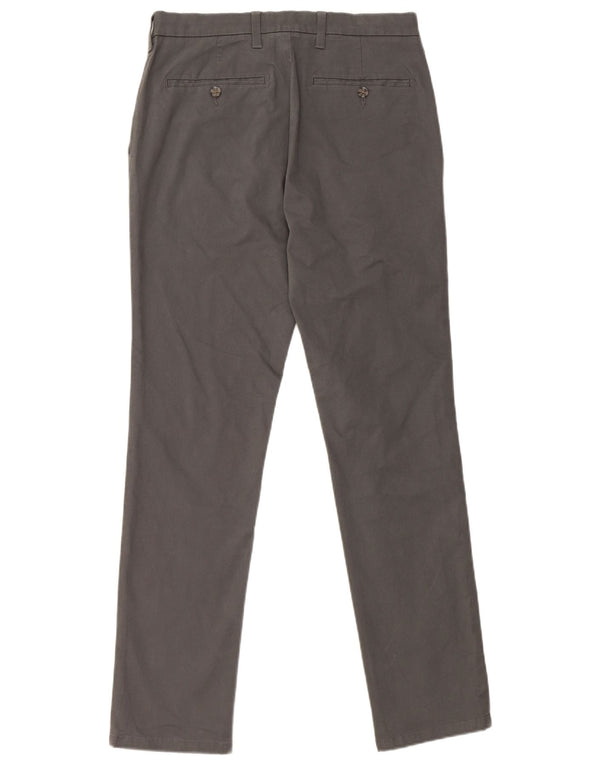 Marks & Spencer Pantalon Chino Slim Homme W30 L31 Gris Coton