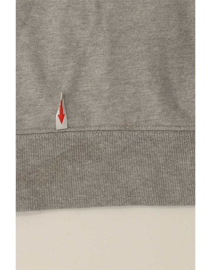 Zara Pull à capuche en coton color block gris moyen pour homme