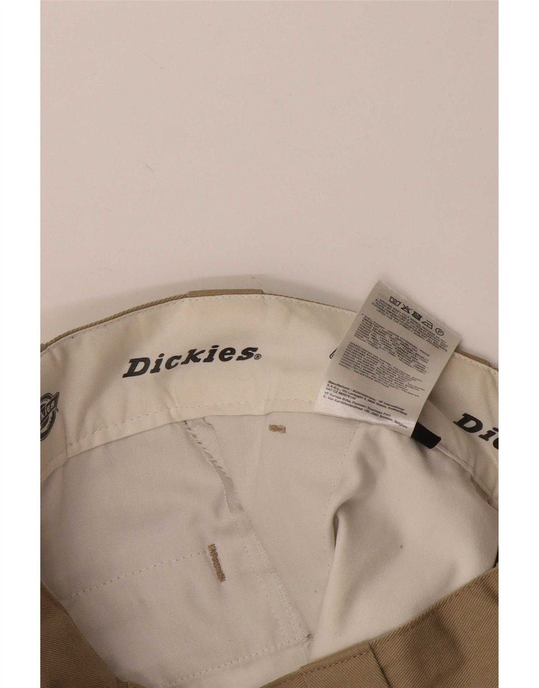 Dickies Pantalon Chino Droit Femme W26 L27 Beige Polyester