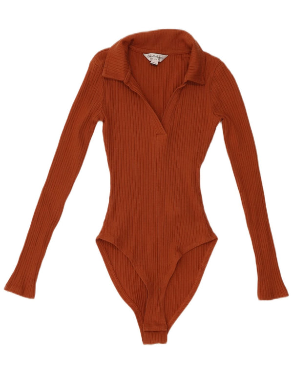 MISS SELFRIDGE Body Femme UK 8 Petit Coton Marron