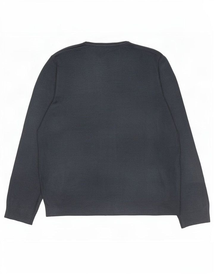 Marks & Spencer Pull col V pour homme 2XL Gris Acrylique