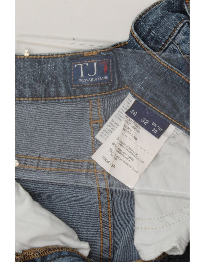 TRUSSARDI Womens Straight Jeans W30 L29 Blue Cotton Vintage Trussardi and Second-Hand Trussardi from Messina Hembry 