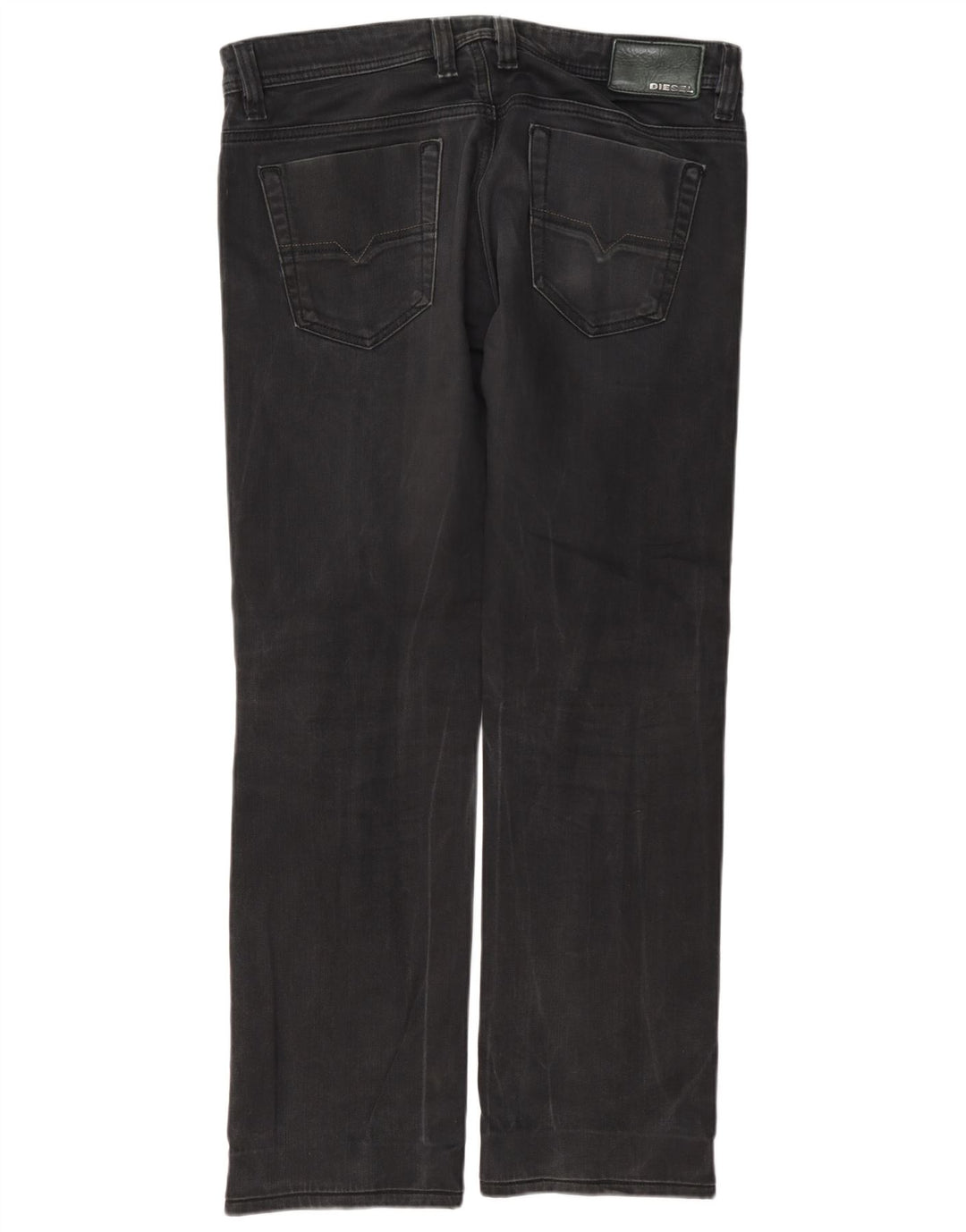 Diesel Jean Droit Viker Homme W33 L32 Gris Coton