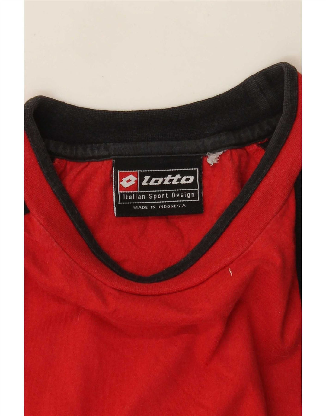 Lotto T-Shirt Homme Rouge Moyen Colourblock