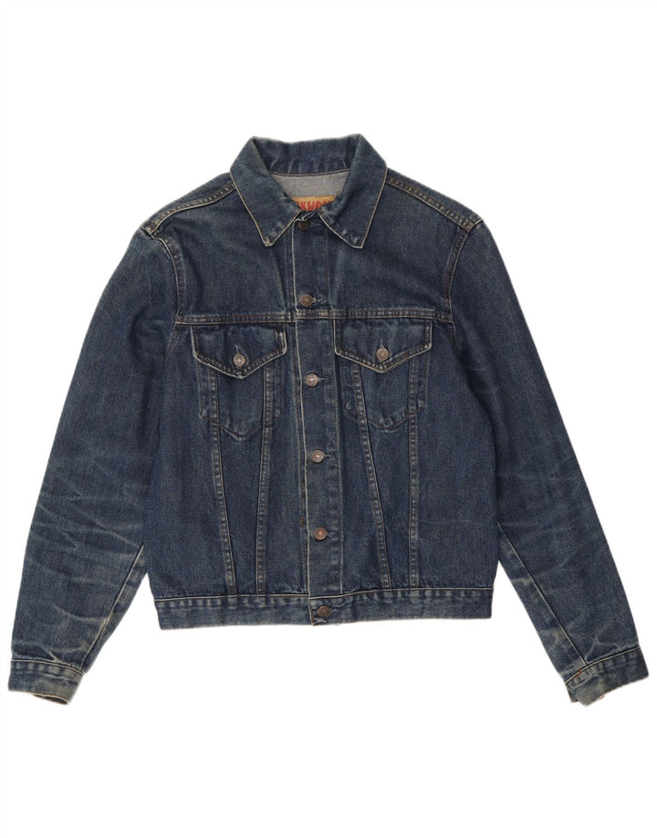 veste en denim homme vintage UK 40 Grand Bleu Marine