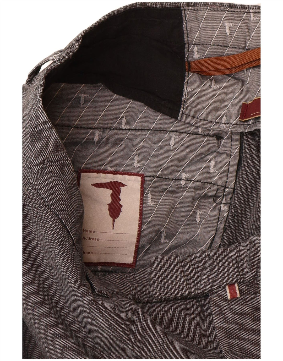 Trussardi Pantalon De Costume Droit W33 L30 Gris Coton Femme