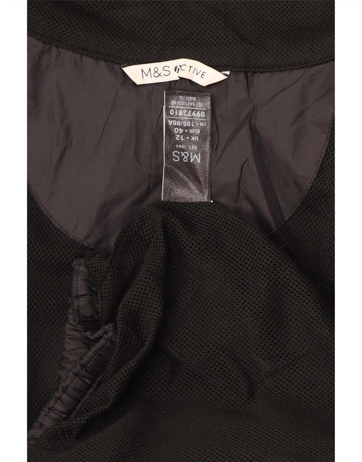 Marks & Spencer Veste de survêtement pour femme UK 12 Polyester noir moyen