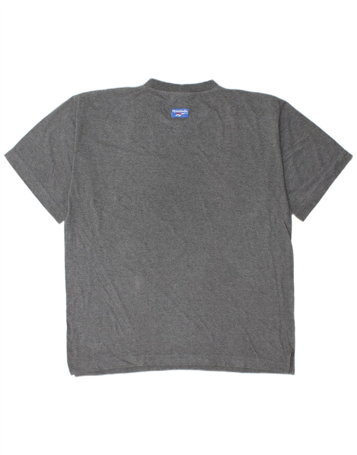 REEBOK T-Shirt Homme Haut Large Gris Coton