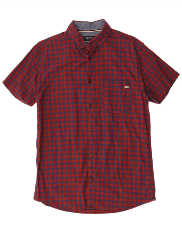 Jack & Jones Chemise à Manches Courtes Homme Grand Rouge Vichy Coton