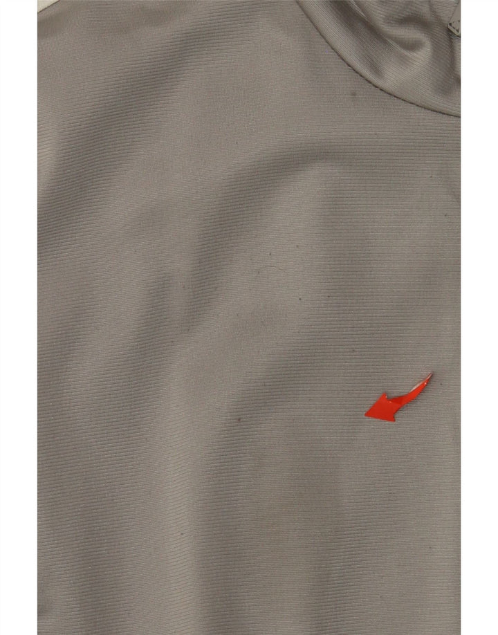 ADIDAS Veste de survêtement pour homme UK 44/46 Large Gris Colorblock Polyester