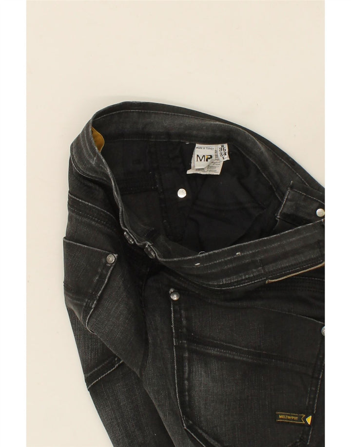 MELTIN' POT Womens Slim Jeans W36 L27 Black Cotton Vintage Meltin' Pot and Second-Hand Meltin' Pot from Messina Hembry 
