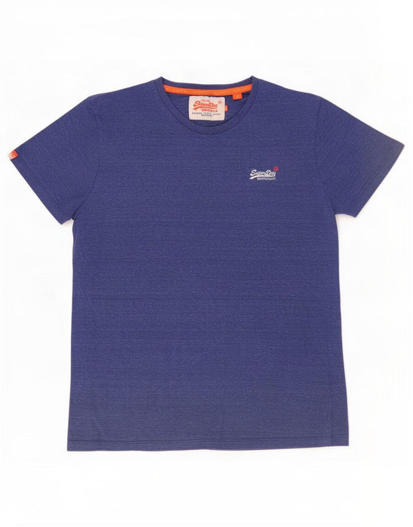 Superdry Mens T-Shirt Top XL Blue Cotton