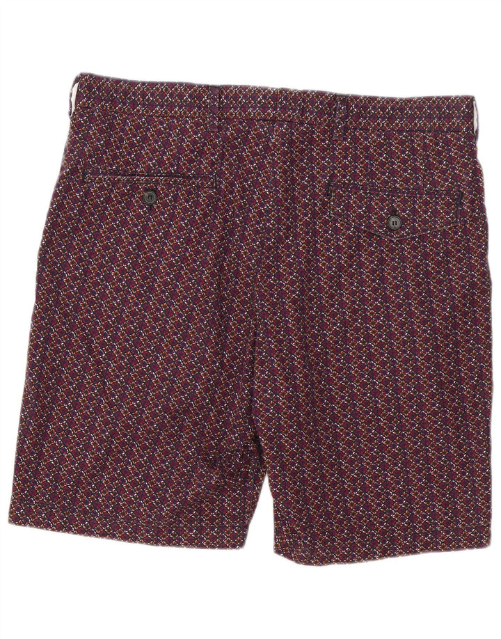 French Connection Short Chino Homme W34 Large Multicolore Géométrique