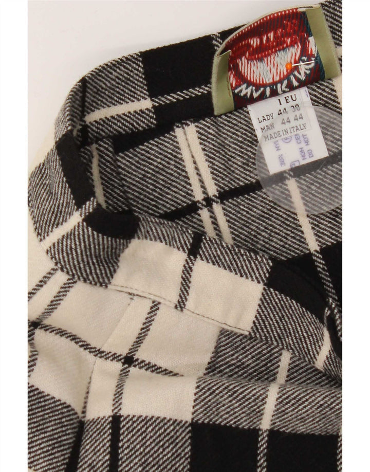 Silvy Jupe Portefeuille Femme IT 44 Medium W26 Laine à Carreaux Noir