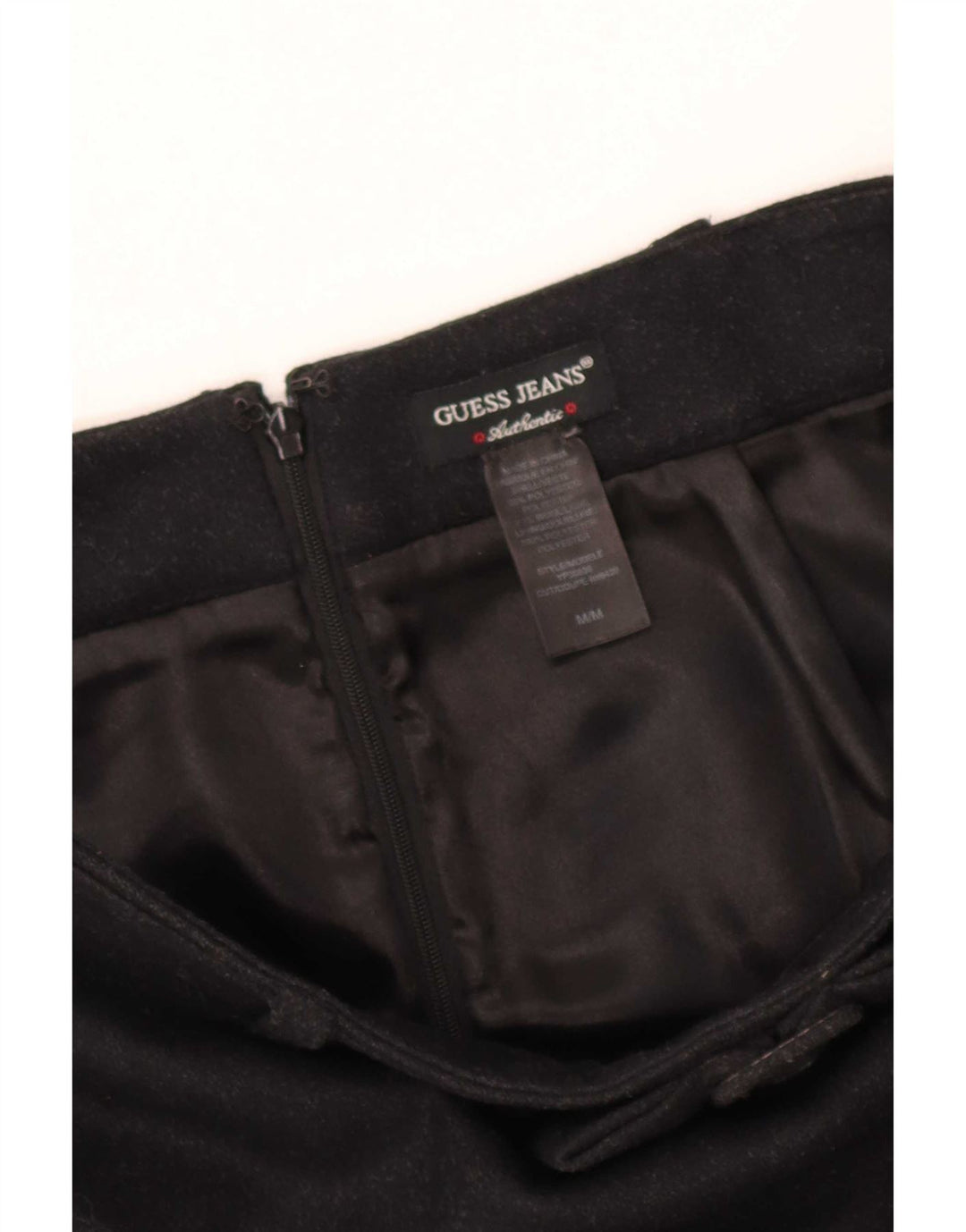 Guess Jupe Crayon Femme Moyen W30 Noir Polyester