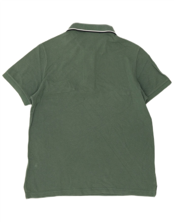 Fred Perry Polo Slim Fit Homme Vert Moyen Coton